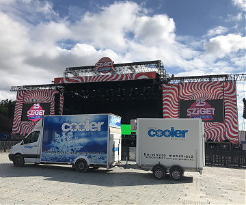 Hűtőkocsi bérlés - Sziget fesztivál