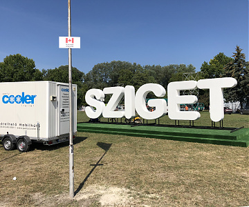 Hűtőkocsi bérlés - Sziget fesztivál